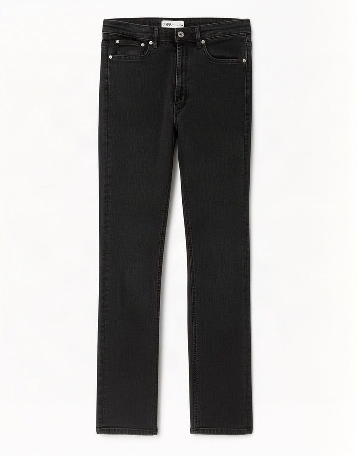 Zara Dame Slim Jeans EU 40 Medium W30 L31 Grå Bomuld