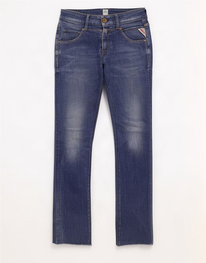 Replay Dame Slim Jeans W25 L32 Blå