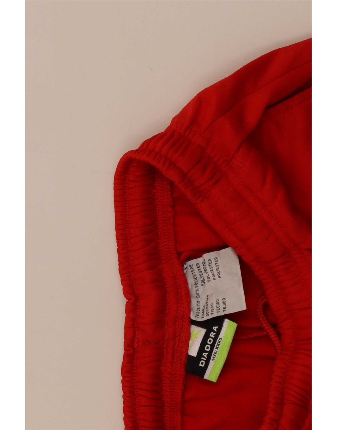 Diadora Boys Sports Shorts 7-8 år 3XS Rød Polyester