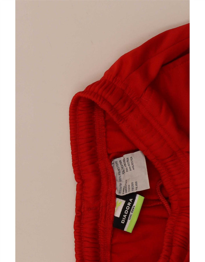 Diadora Boys Sports Shorts 7-8 år 3XS Rød Polyester