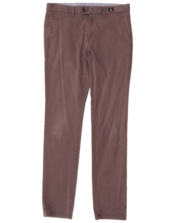 TOMMY HILFIGER Slim Chino-bukser til mænd W33 L34 Grå bomuld