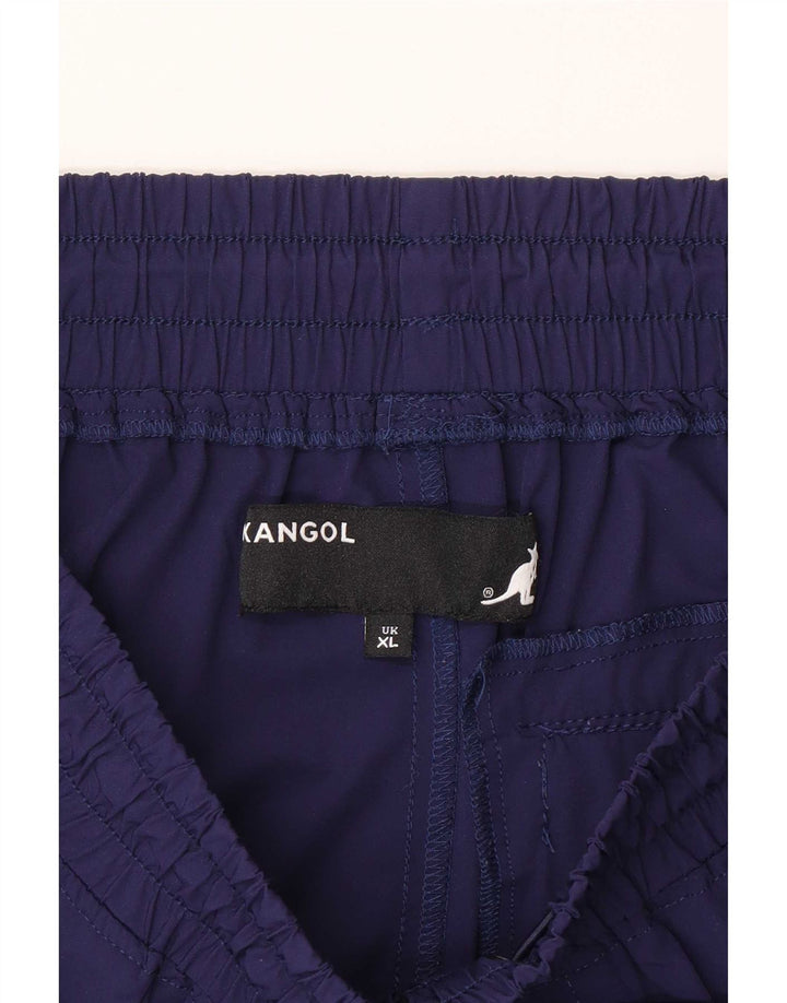 Kangol Herre Cargo Sport Shorts XL Navy Blue Nylon