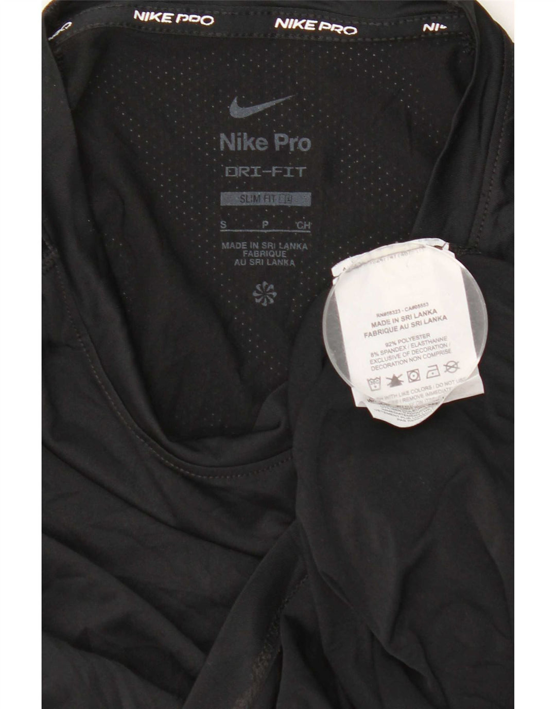 Nike Herre Dri Fit Slim Top Langærmet Lille Sort Polyester