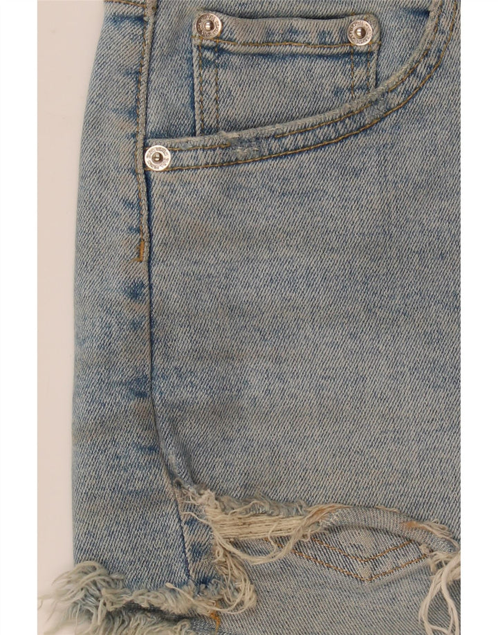 Zara Dame Denim Shorts EU 38 Small W28 Blue