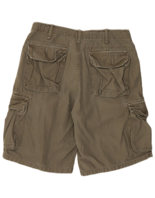 Americanino Herre Cargo Shorts IT 48 Medium W30 Khaki Bomuld