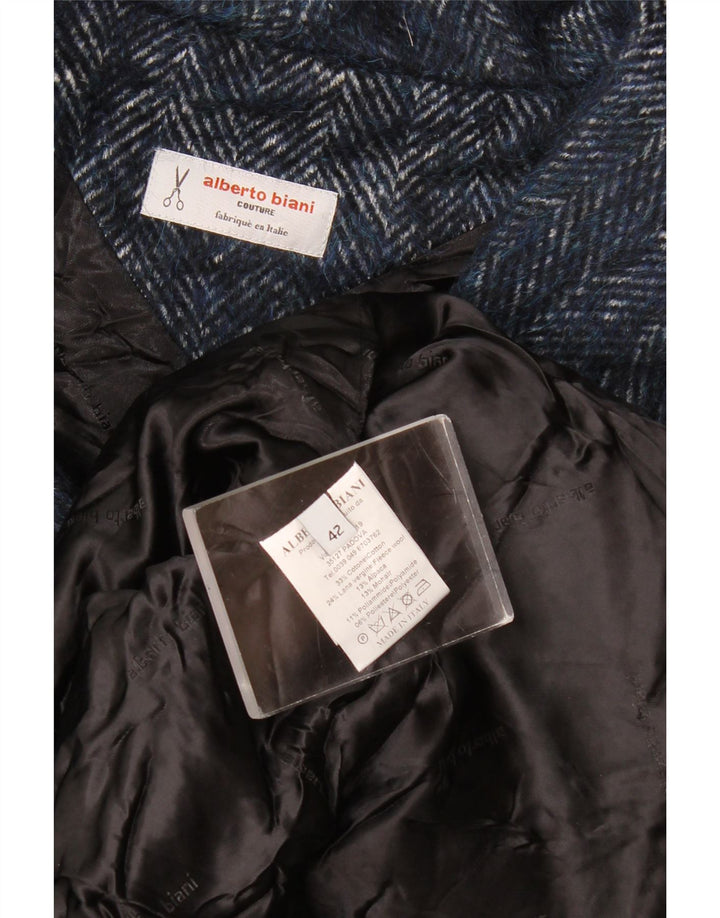 Alberto Biani Dame 3/4 ærmet blazerjakke IT 42 Medium Navy Blue