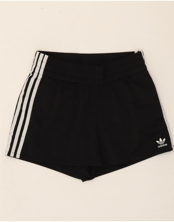 Adidas sportsshorts til kvinder UK 10 Small Black Polyester