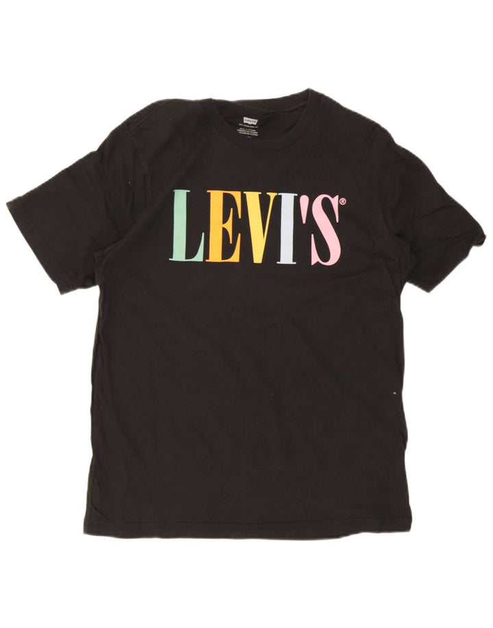Levi's Herre grafisk T-shirt top lille sort bomuld