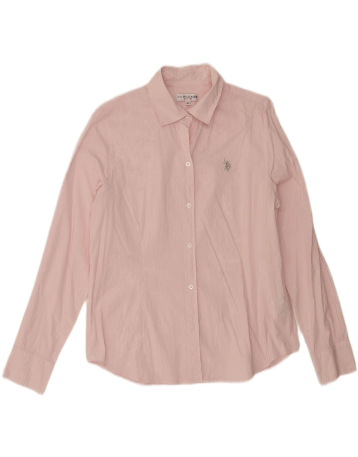 U.S. Polo Assn. Dameskjorte IT 42 Medium Pink Stribet Bomuld