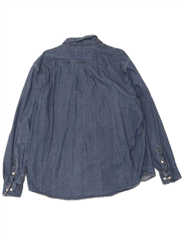 Lee Herre Regular Fit denimskjorte 2XL blå bomuld