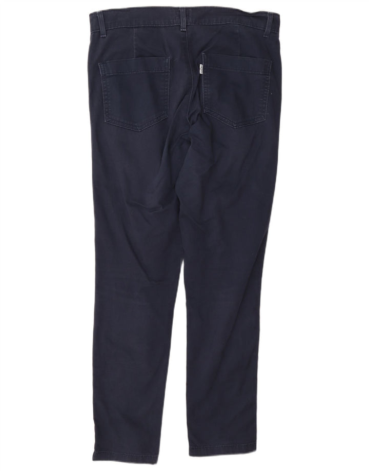 Levi's Slim Chino-bukser til kvinder W26 L27 Marineblå bomuld
