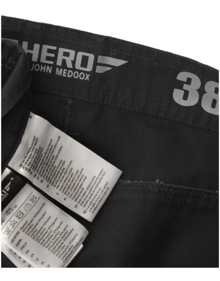 Hero By John Medoox Herre Cargo Shorts W38 XL Grå Polyester