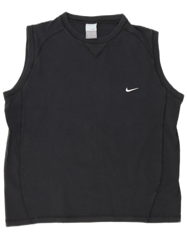 Nike Herrevest Top UK 42/44 Large Black Bomuld