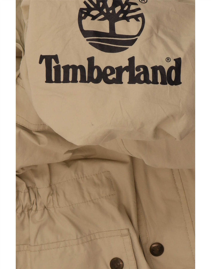 Timberland Boys Hooded Utility Jacket 7-8 år Beige Bomuld