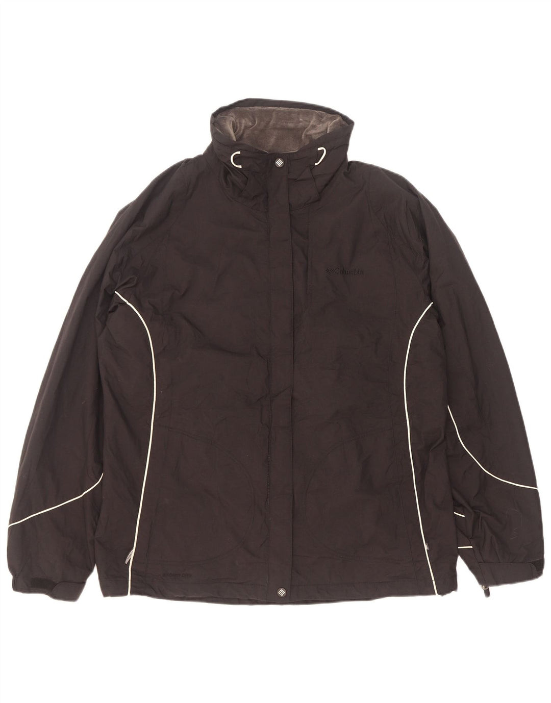 Columbia Regnjakke til kvinder UK 16 Stor sort nylon