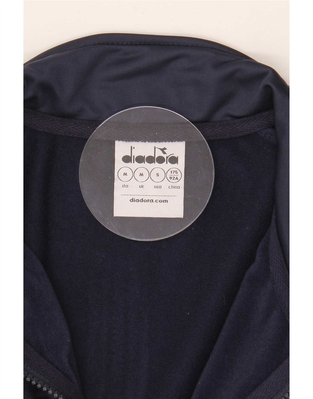 Diadora Herre grafisk træningsdragt Topjakke Medium Navy Blue Colourblock