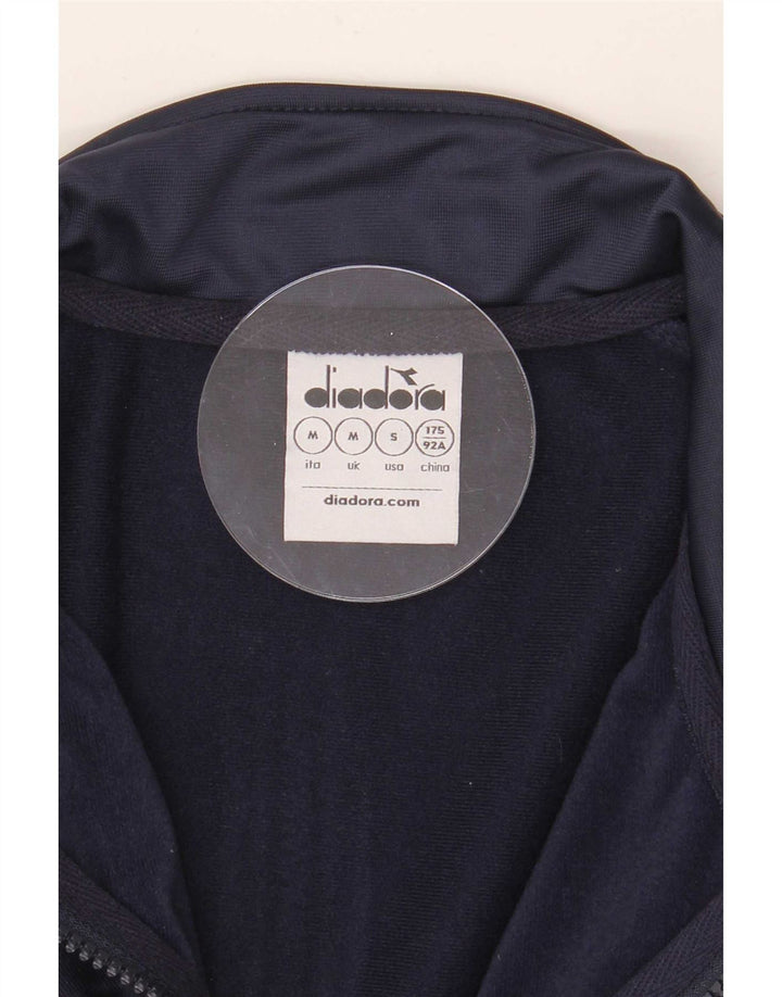 Diadora Herre grafisk træningsdragt Topjakke Medium Navy Blue Colourblock