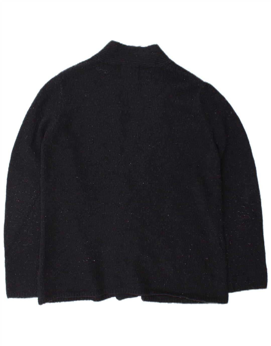 Zara Kvinders Åben Cardigan Sweater UK 14 Medium Navy Blå