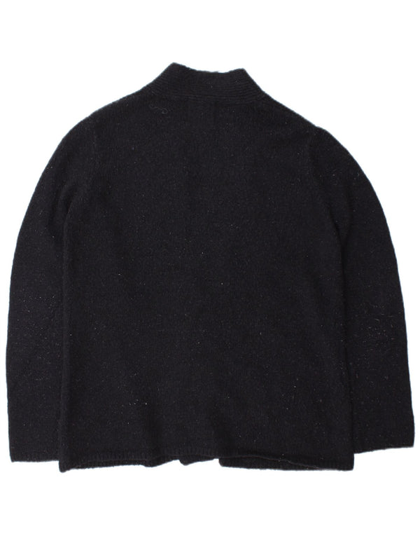 Zara Kvinders Åben Cardigan Sweater UK 14 Medium Navy Blå