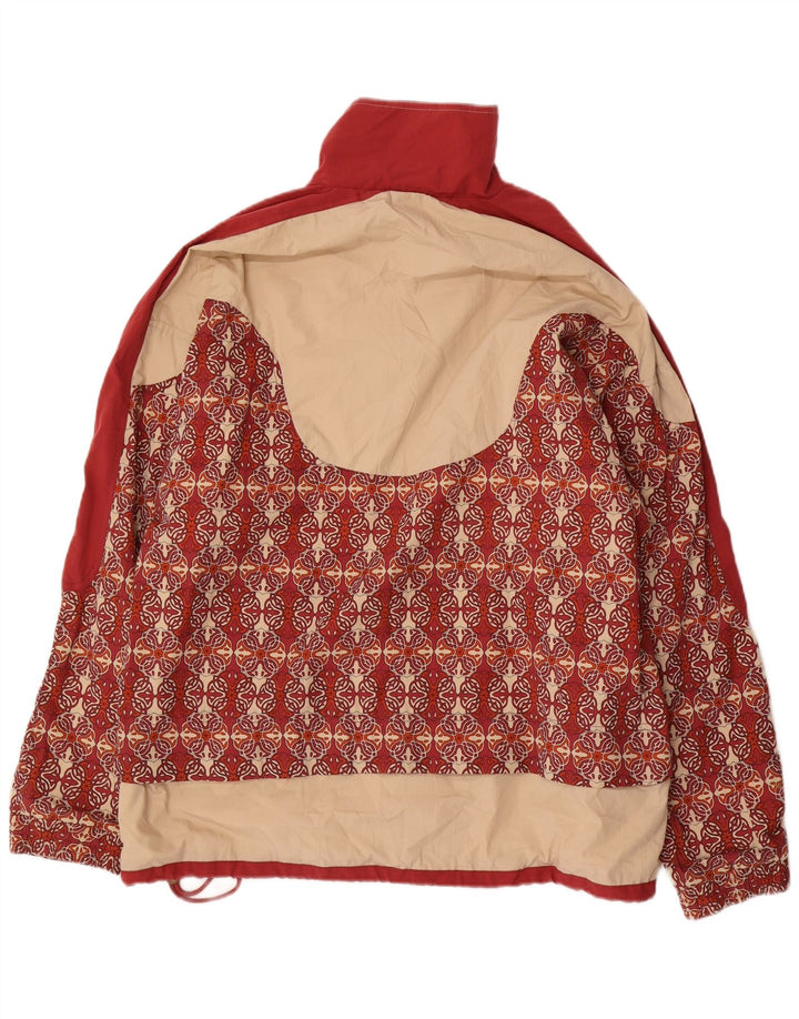 LEOPARD Herre Windbreaker Jacket UK 44/46 XL Rød Paisley Bomuld
