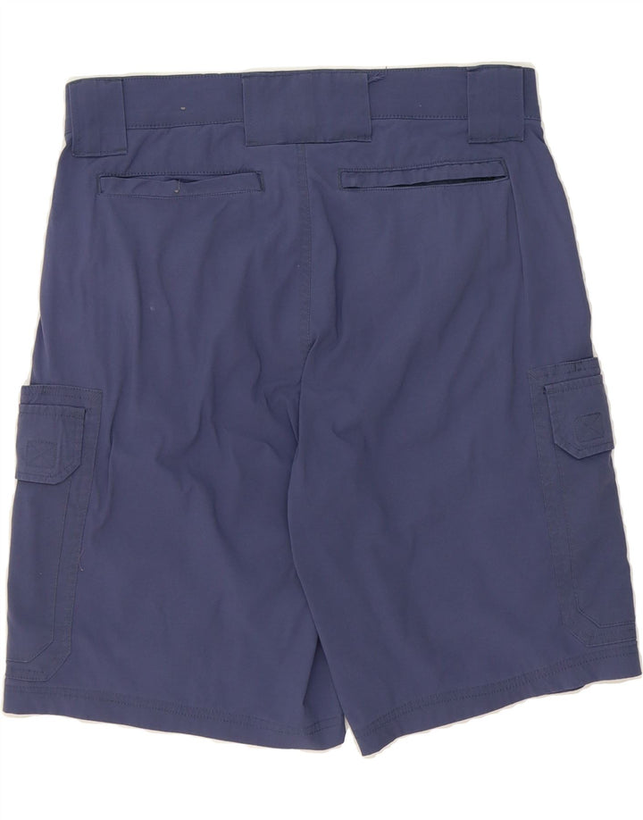EDDIE BAUER Mens Cargo Shorts W32 Medium Navy Blue Nylon Vintage Eddie Bauer and Second-Hand Eddie Bauer from Messina Hembry 