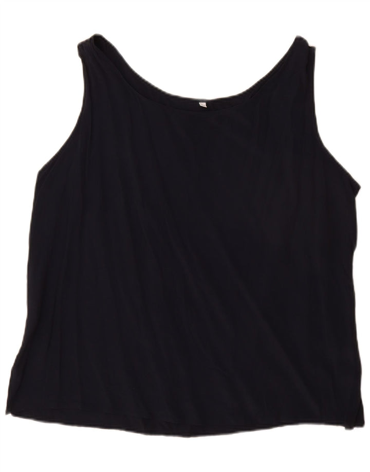 Vintage Damevest Top IT 50 XL Sort Acetat