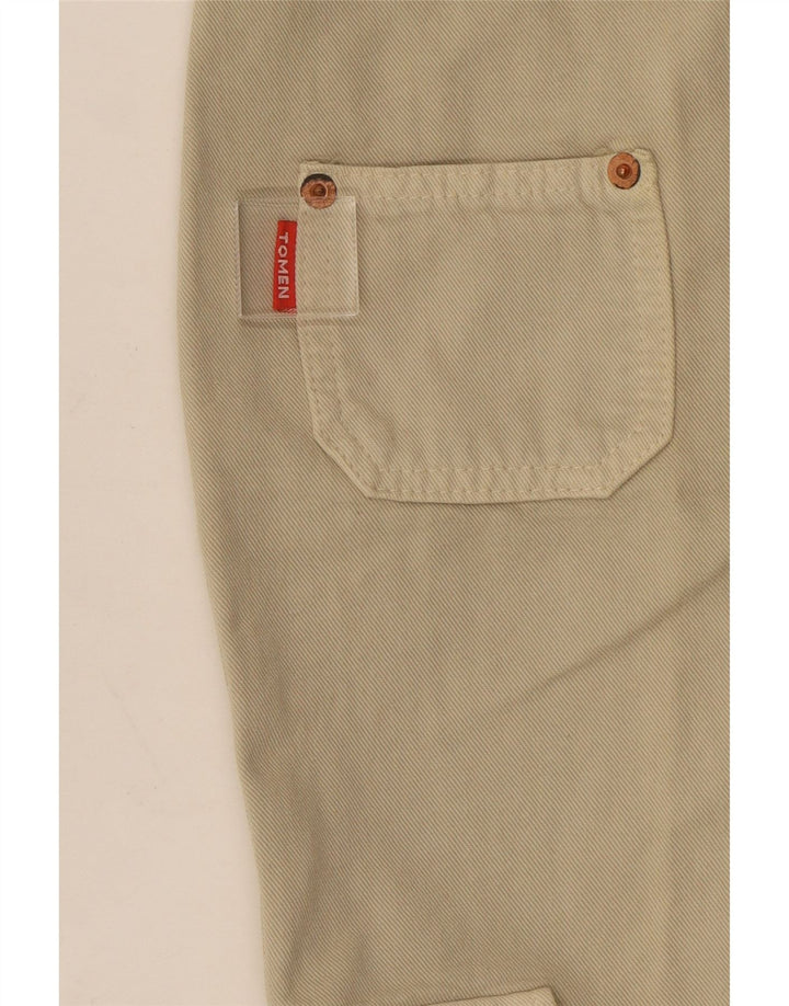 Vintage Dame Flare Cargo Bukser W22 L31 Beige