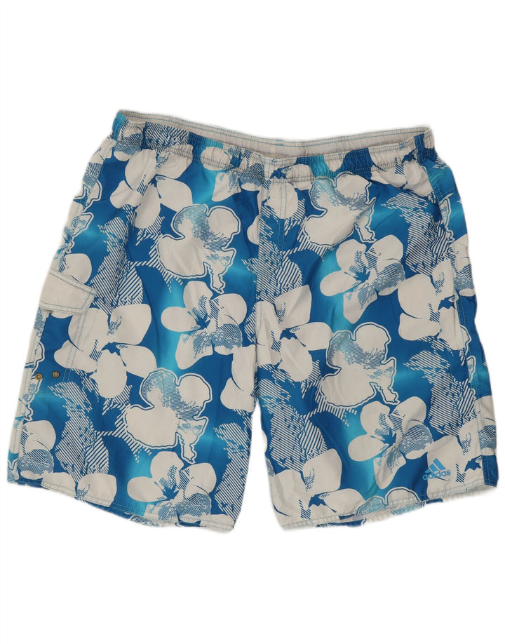 Adidas Badeshorts til mænd XL Blue Floral Polyester