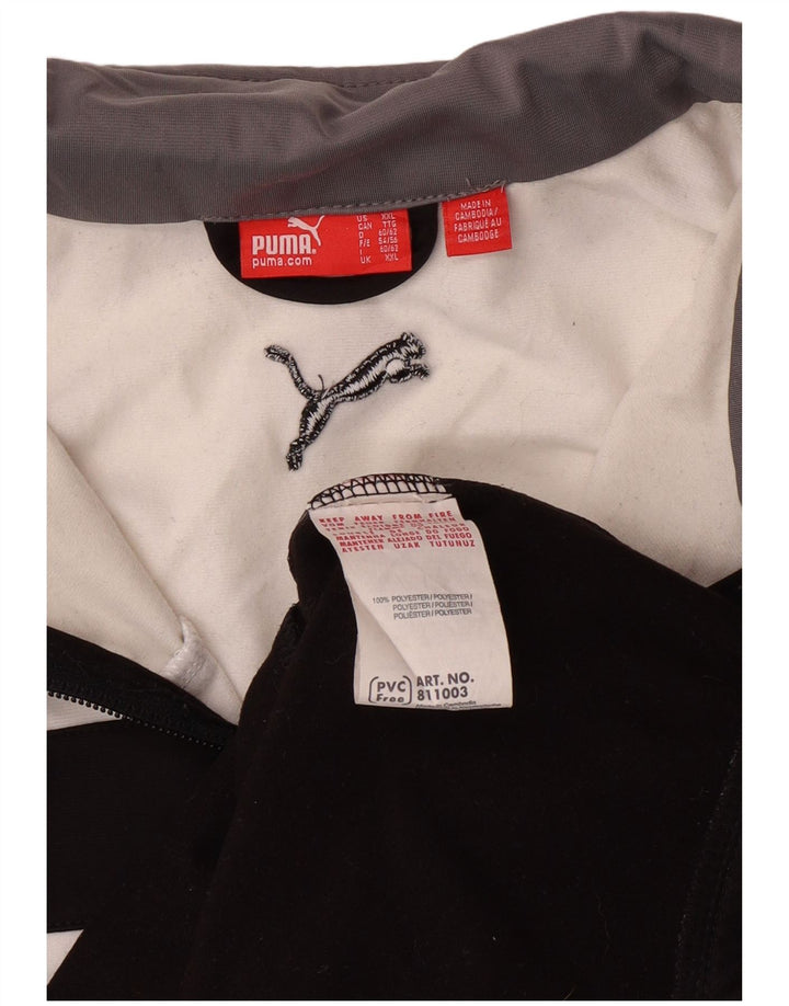 PUMA Mens Tracksuit Top Jacket 2XL Black Colourblock Polyester