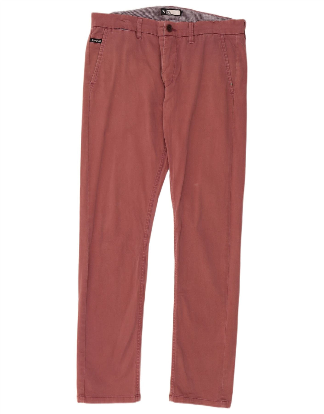 Rip Curl Herre Slim Chino Bukser W34 L30 Maroon Cotton