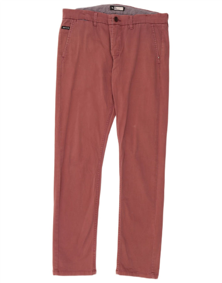 Rip Curl Herre Slim Chino Bukser W34 L30 Maroon Cotton