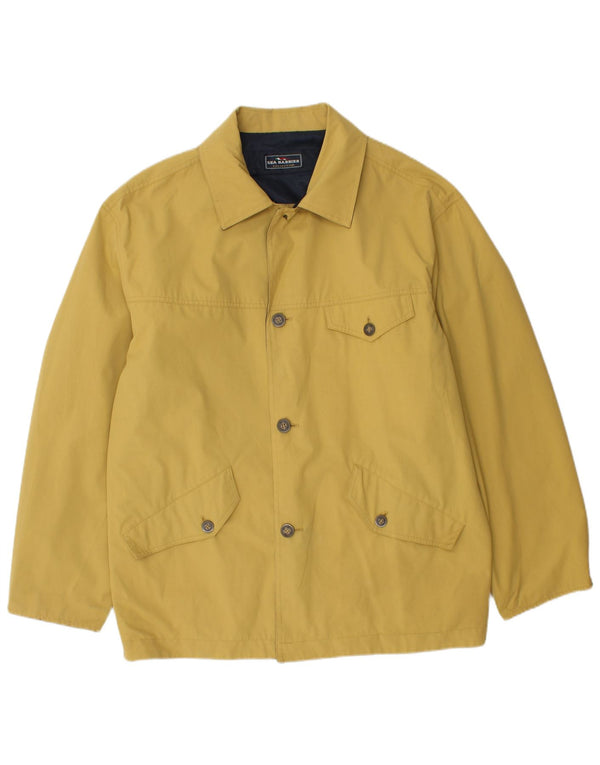 SEA BARRIER Herre vendbar jakke UK 40 Large Yellow Polyester