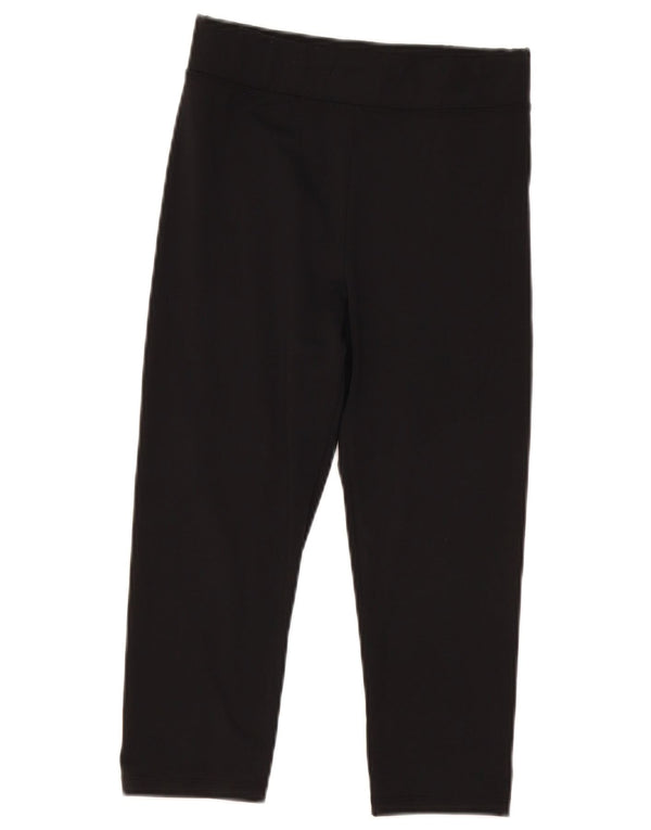 Marks & Spencer Dame Capri High Waist Leggings UK 8 Small Black Polyester