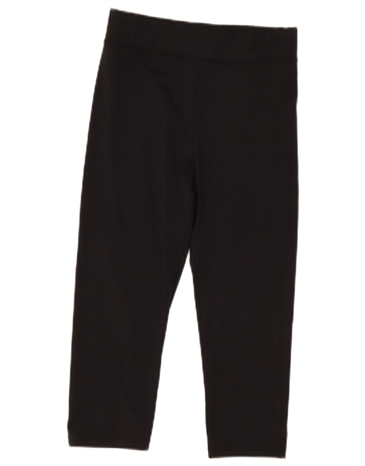 Marks & Spencer Dame Capri High Waist Leggings UK 8 Small Black Polyester