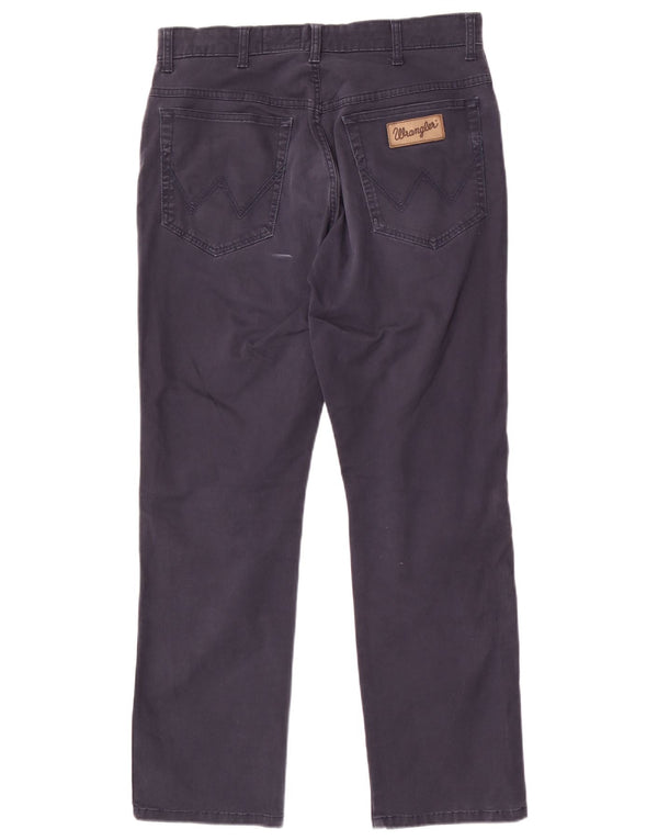 Wrangler Herre Texas Straight Casual Bukser W34 L30 Marineblå Bomuld