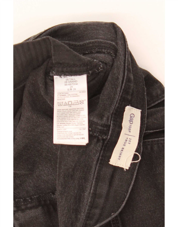Gap Dame Skinny Jeans W28 L32 Sort Bomuld