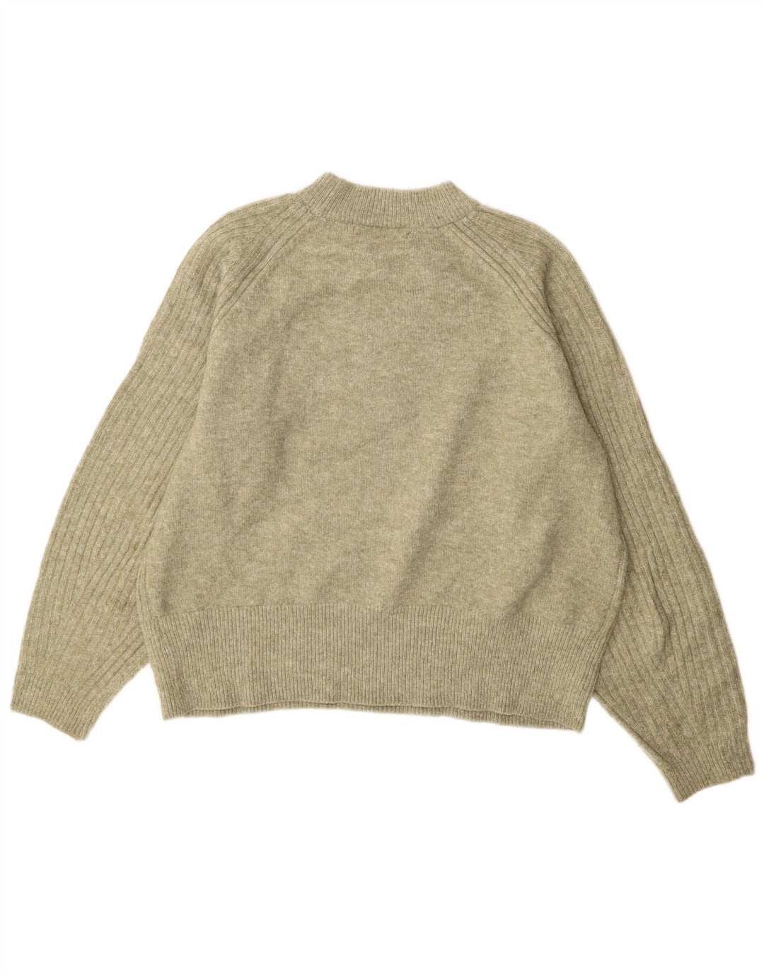 Marks & Spencer Dame sweater med rund hals DK 14 Medium Grøn Akryl