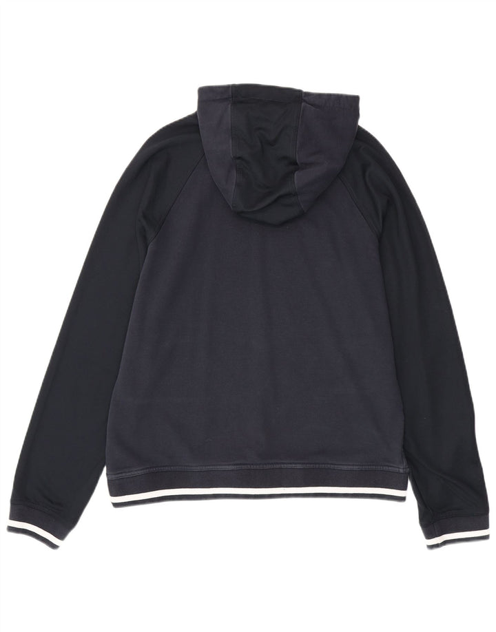 ARMANI EXCHANGE Grafisk hættetrøje til mænd Stor marineblå bomuld