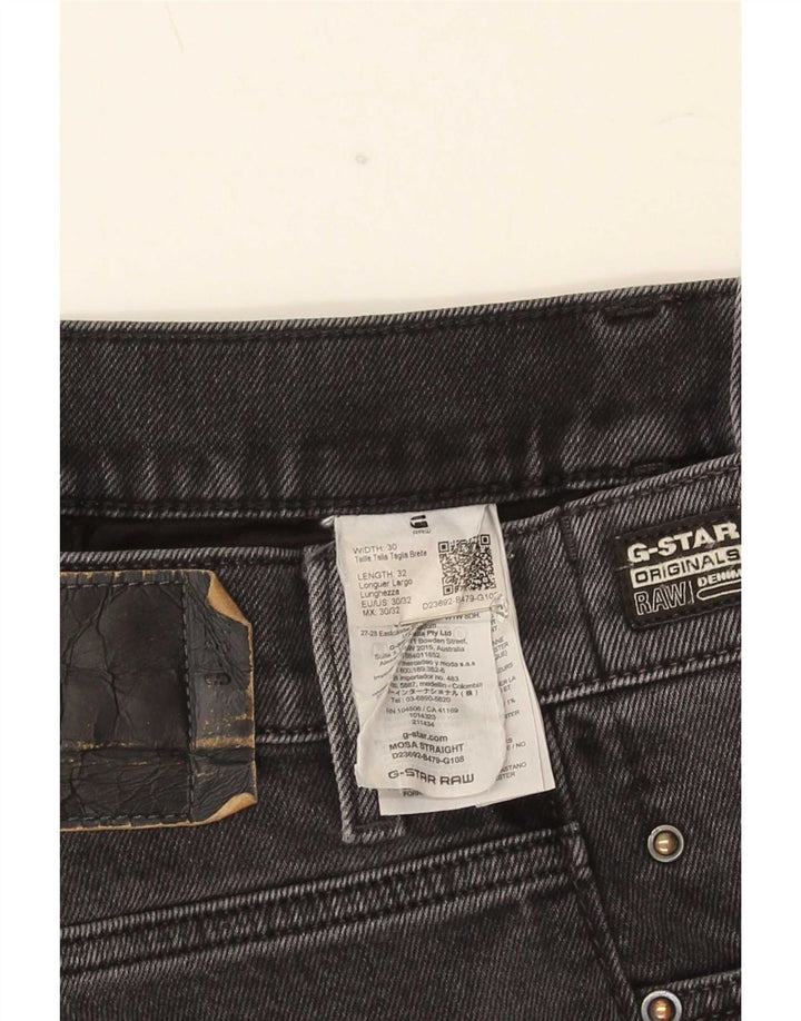 G-Star Straight Jeans til mænd W30 L32 Grå Bomuld