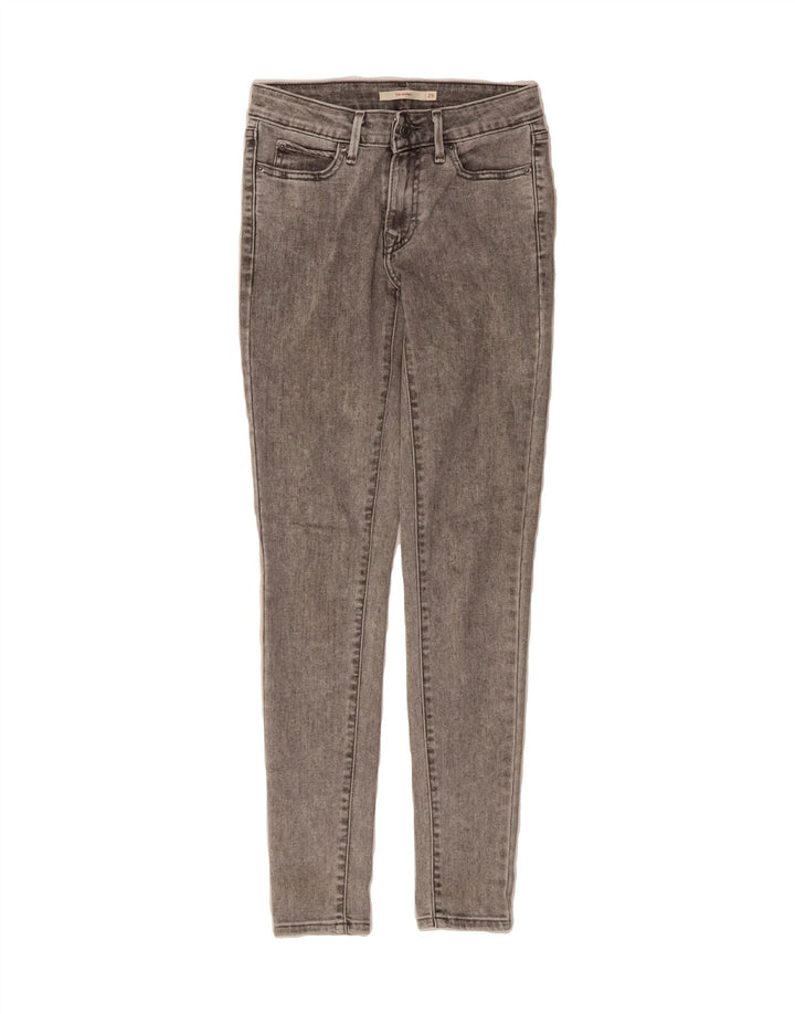 LEVI'S Womens 711 Skinny Jeans W25 L30 Grey Cotton Vintage Levi's and Second-Hand Levi's from Messina Hembry 