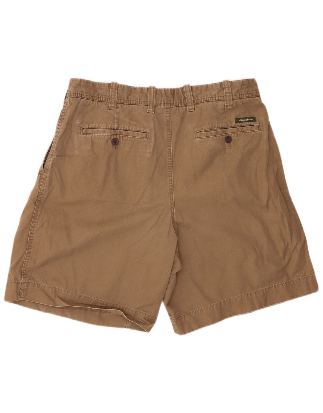 Eddie Bauer Herre Pegged Chino Shorts W36 Large Brown Bomuld