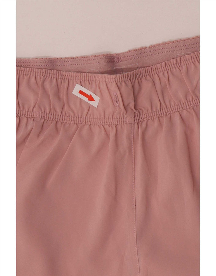 Nike Dame Dri Fit Sport Shorts UK 10 Small Pink Polyester