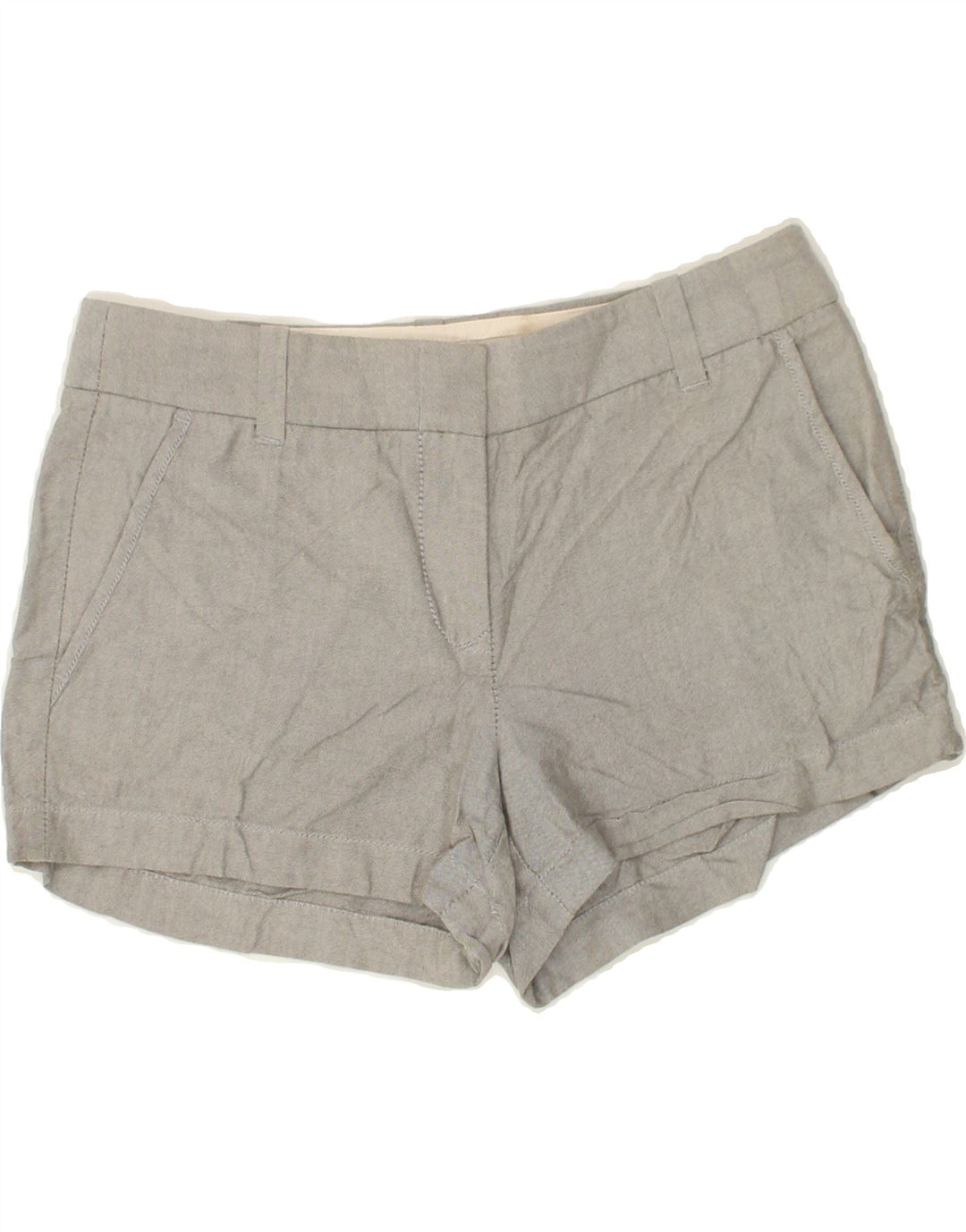 J. CREW Womens Chino Shorts US 4 Small W30  Grey Cotton Vintage J. Crew and Second-Hand J. Crew from Messina Hembry 