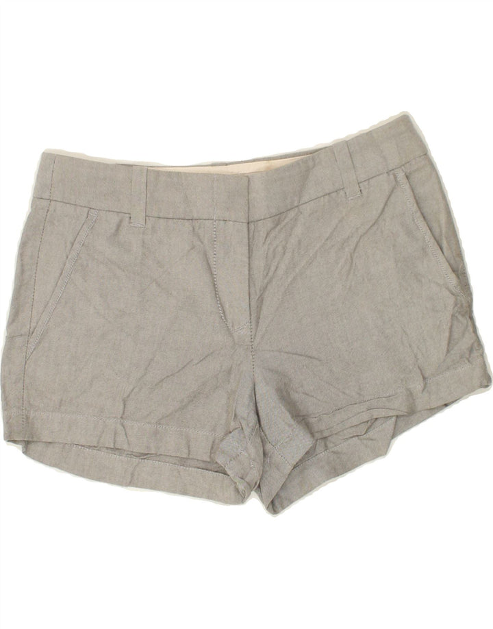J. CREW Womens Chino Shorts US 4 Small W30  Grey Cotton Vintage J. Crew and Second-Hand J. Crew from Messina Hembry 