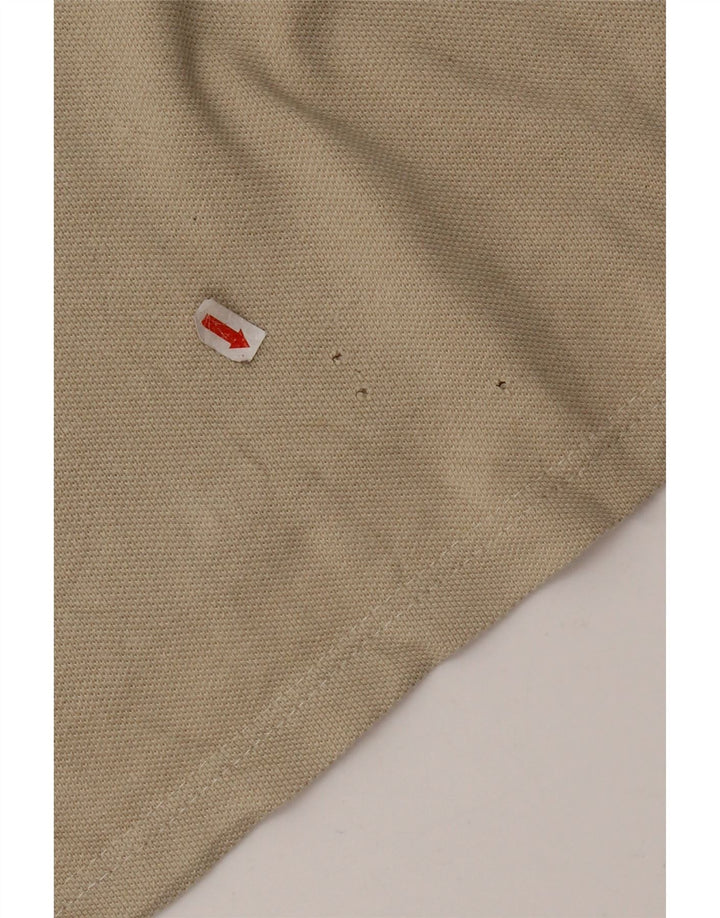 Tænk Pink Langærmet Polo Shirt til mænd Lille beige bomuld