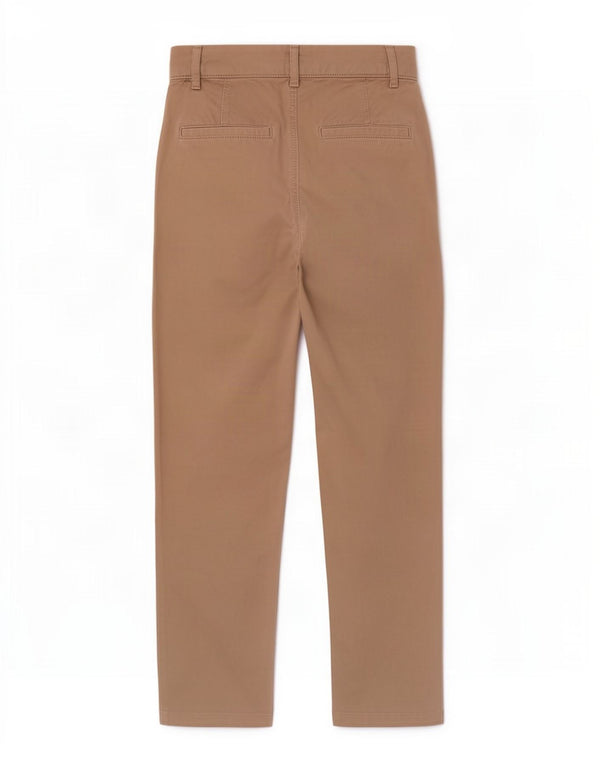Marks & Spencer Womens Straight Casual Trousers UK 8 Small W27 L26 Beige