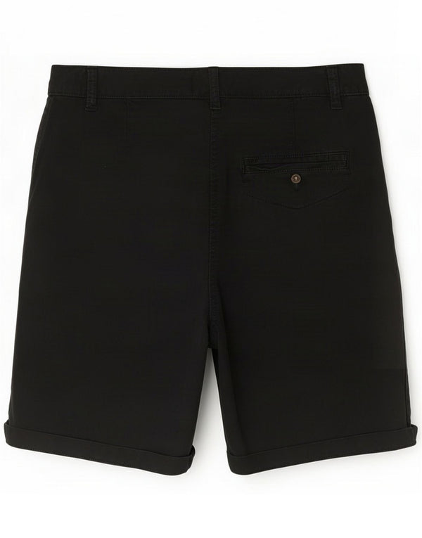 Marks & Spencer Chino Shorts til kvinder UK 12 Medium W34 Black Cotton