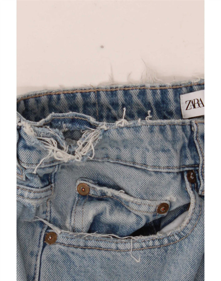 Zara Dame Straight Jeans EU 40 Medium W30 L30 Blå
