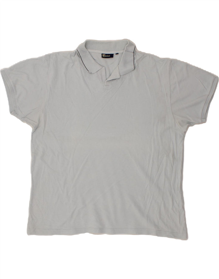 JULES Mens Polo Shirt 2XL Grey Vintage Jules and Second-Hand Jules from Messina Hembry 