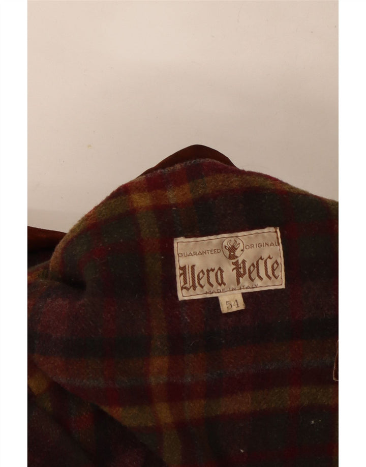 Vintage herre ruskindsjakke IT 54 2XL brunt læder